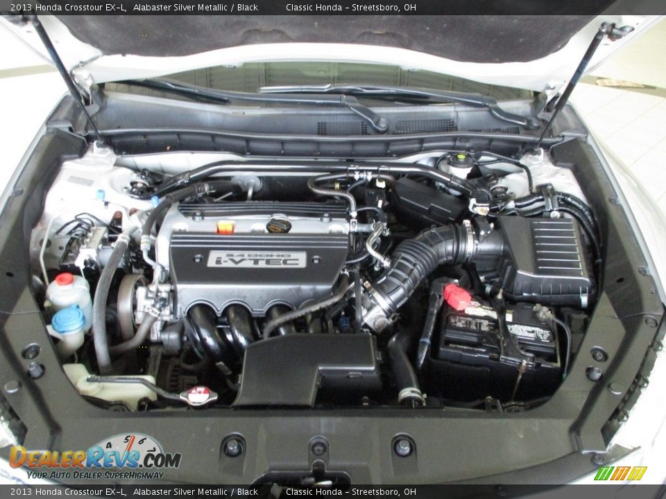 2013 Honda Crosstour EX-L Alabaster Silver Metallic / Black Photo #11