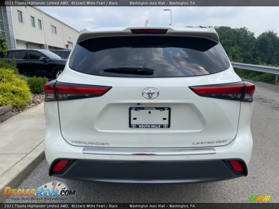 2021 Toyota Highlander Limited AWD Blizzard White Pearl / Black Photo #8