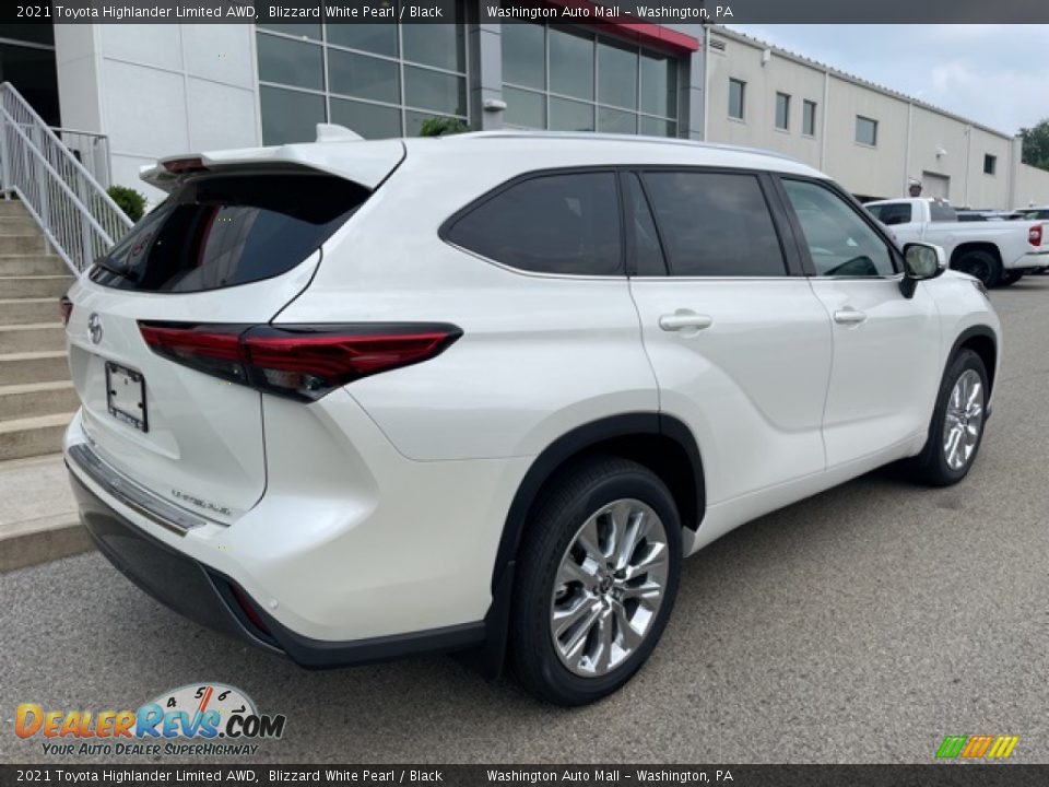 2021 Toyota Highlander Limited AWD Blizzard White Pearl / Black Photo #9