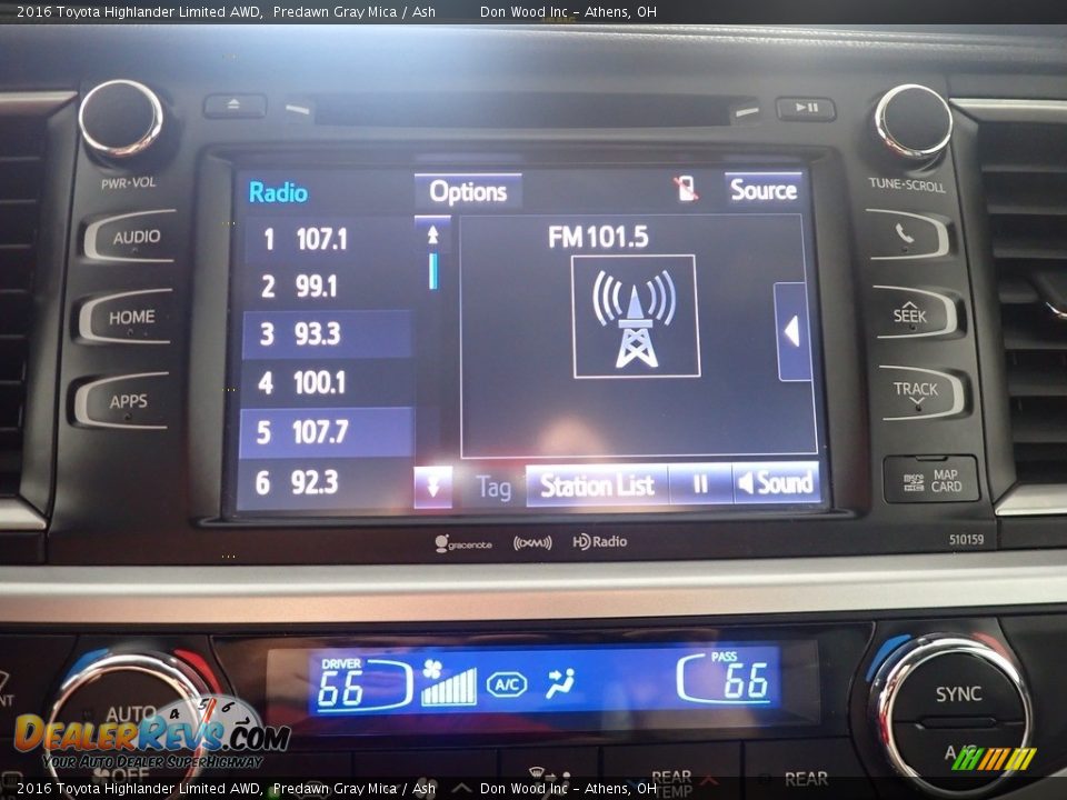 2016 Toyota Highlander Limited AWD Predawn Gray Mica / Ash Photo #31