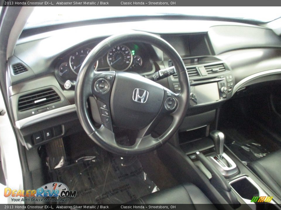 2013 Honda Crosstour EX-L Alabaster Silver Metallic / Black Photo #23