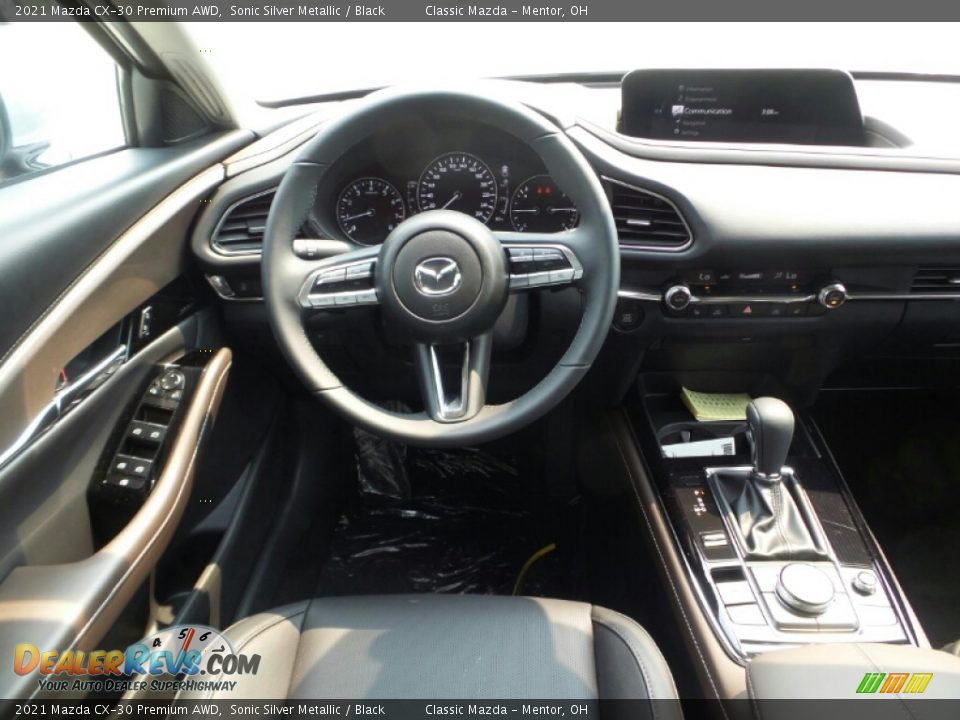 2021 Mazda CX-30 Premium AWD Sonic Silver Metallic / Black Photo #4