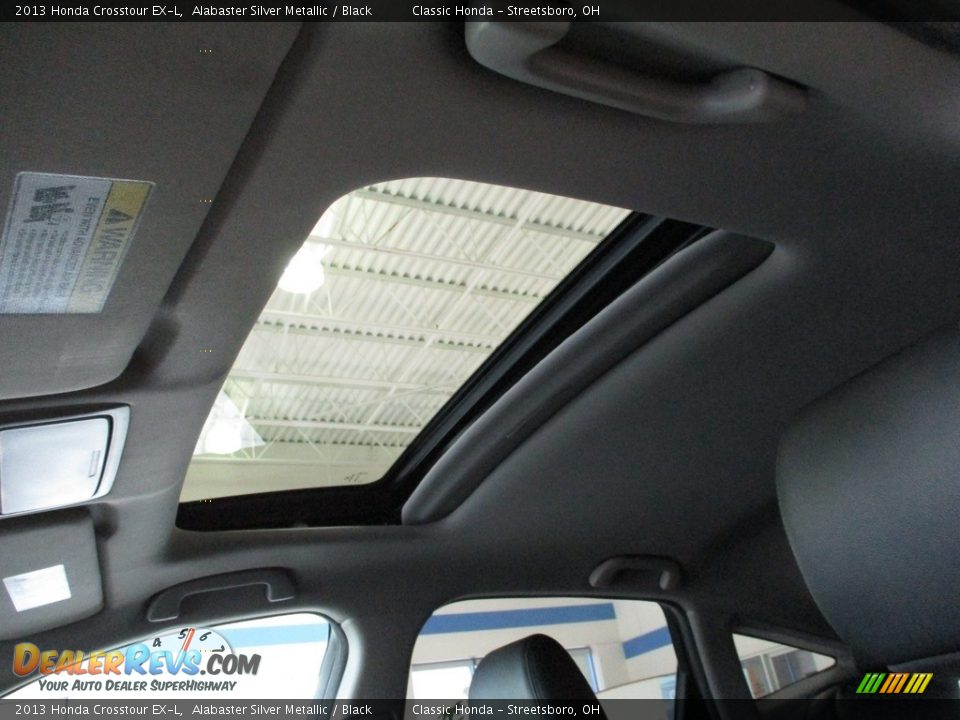 2013 Honda Crosstour EX-L Alabaster Silver Metallic / Black Photo #25