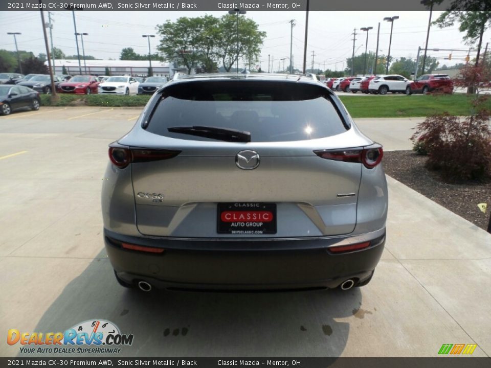2021 Mazda CX-30 Premium AWD Sonic Silver Metallic / Black Photo #5