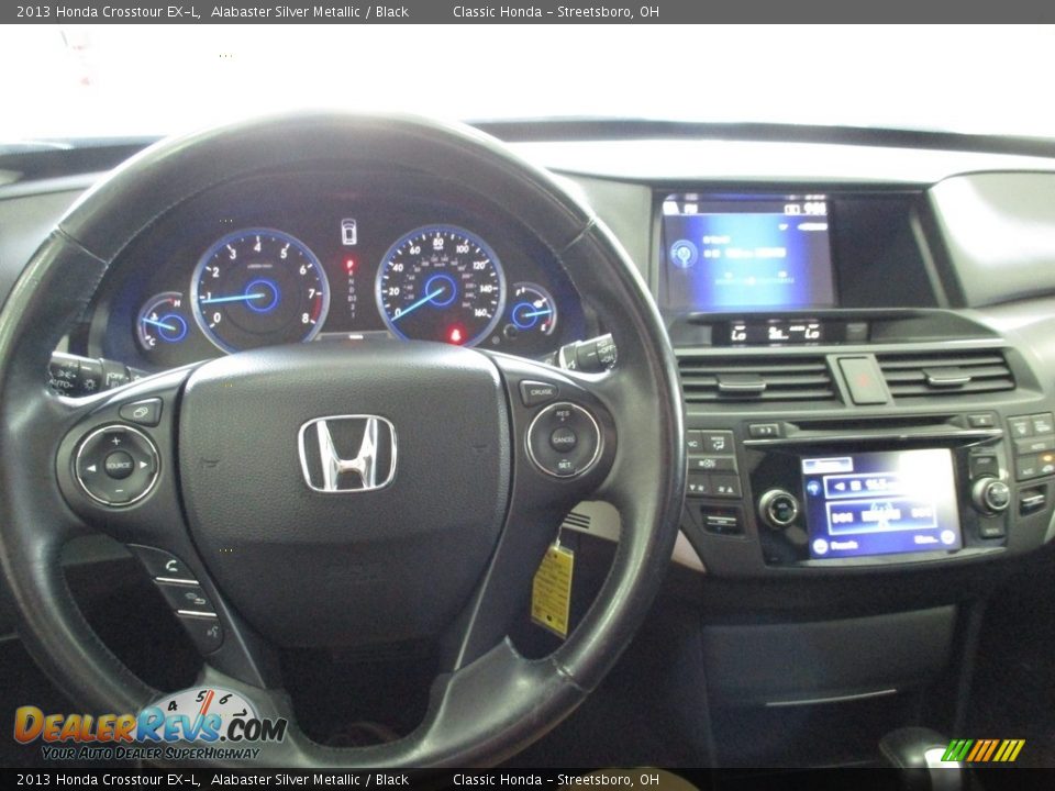 2013 Honda Crosstour EX-L Alabaster Silver Metallic / Black Photo #26