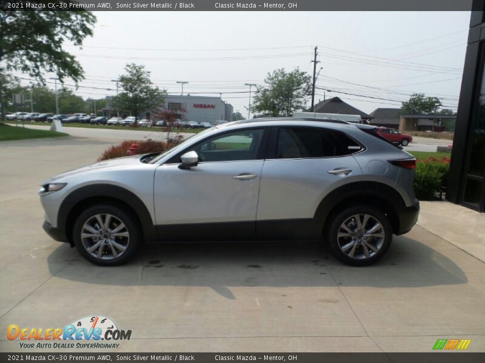 2021 Mazda CX-30 Premium AWD Sonic Silver Metallic / Black Photo #6