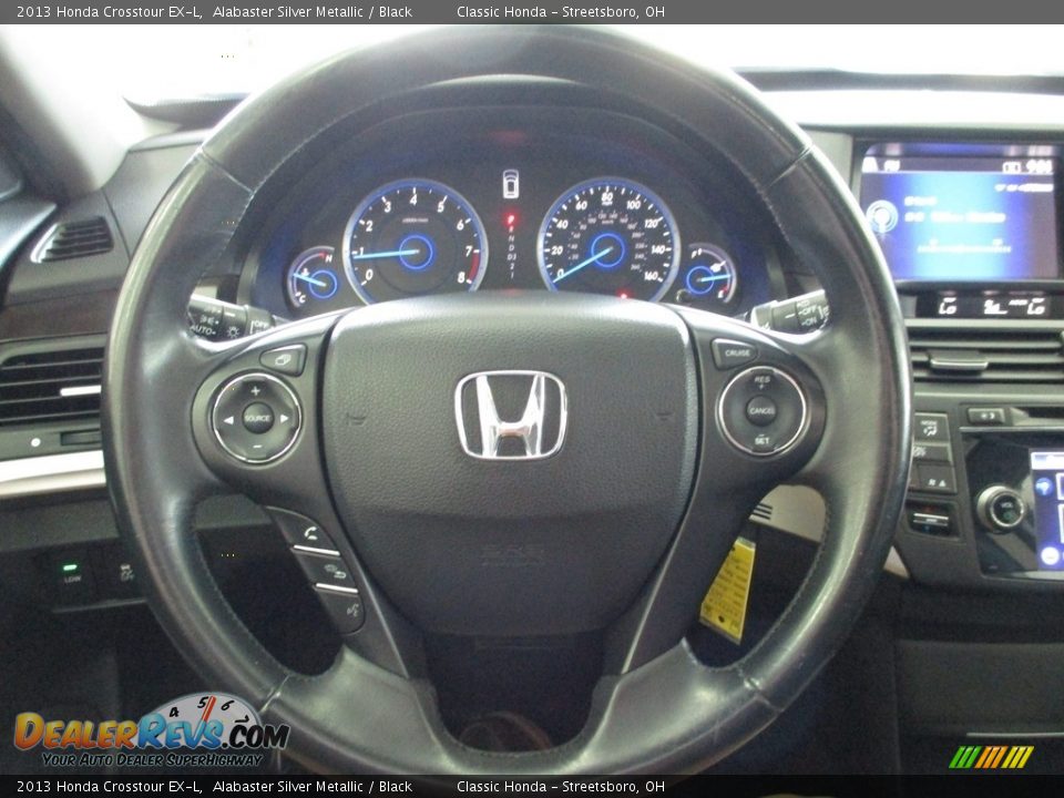 2013 Honda Crosstour EX-L Alabaster Silver Metallic / Black Photo #27
