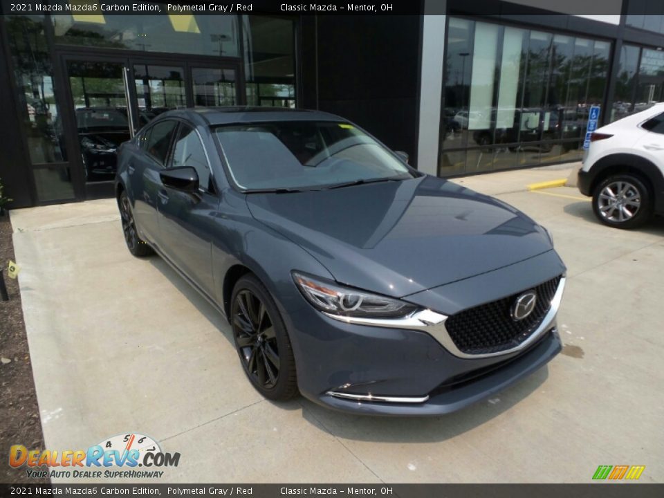 2021 Mazda Mazda6 Carbon Edition Polymetal Gray / Red Photo #1