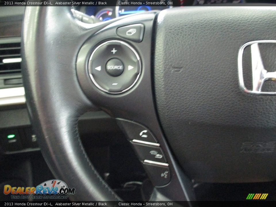 2013 Honda Crosstour EX-L Alabaster Silver Metallic / Black Photo #28