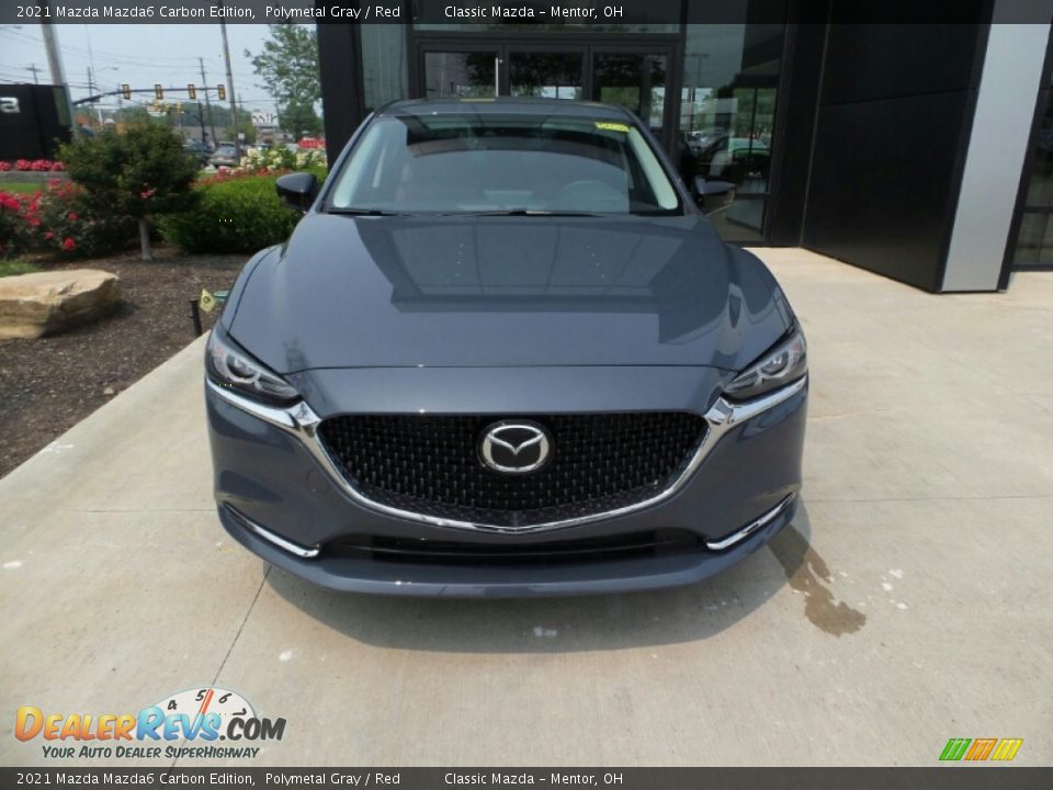 2021 Mazda Mazda6 Carbon Edition Polymetal Gray / Red Photo #2