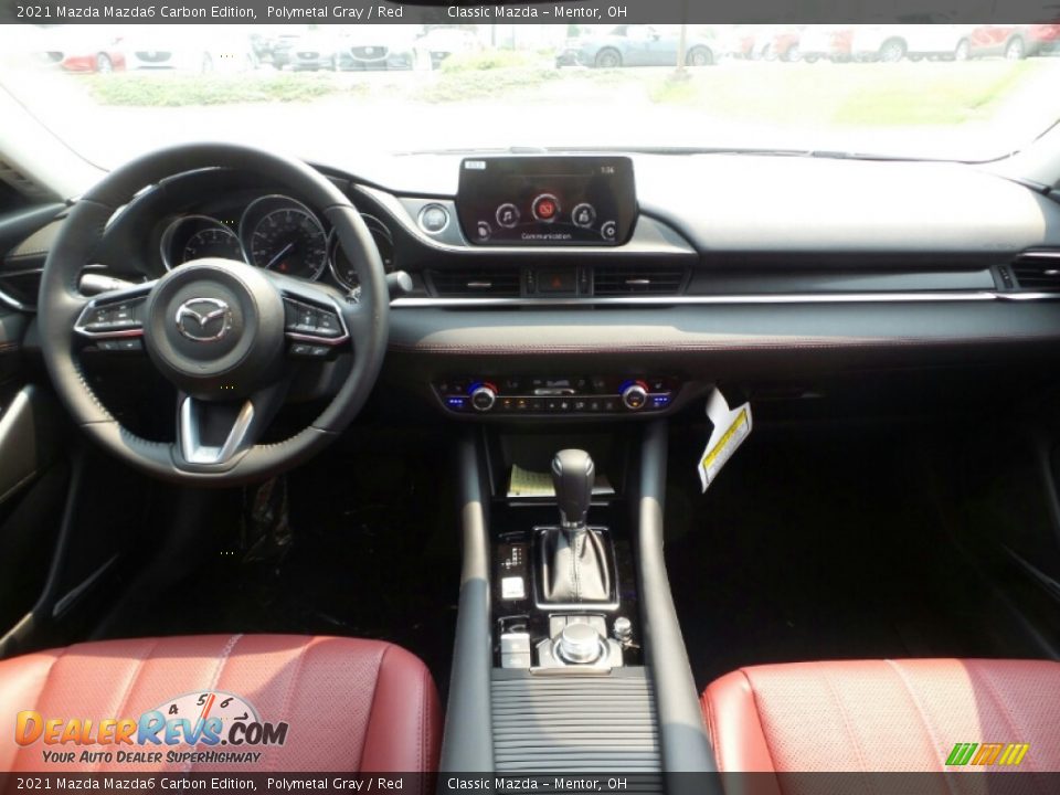 2021 Mazda Mazda6 Carbon Edition Polymetal Gray / Red Photo #3