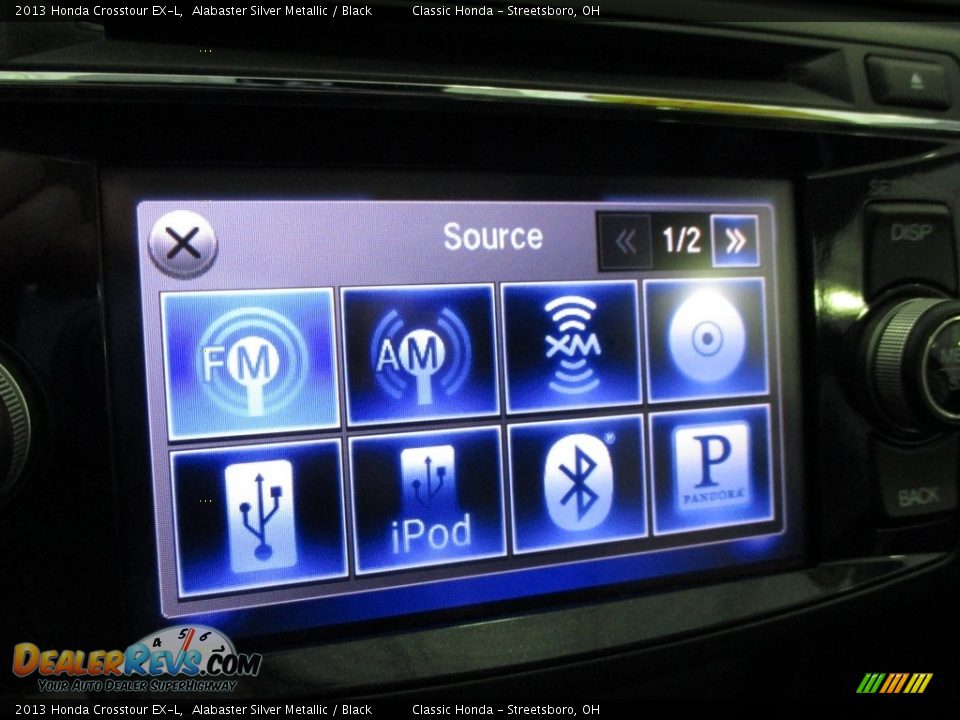 2013 Honda Crosstour EX-L Alabaster Silver Metallic / Black Photo #32