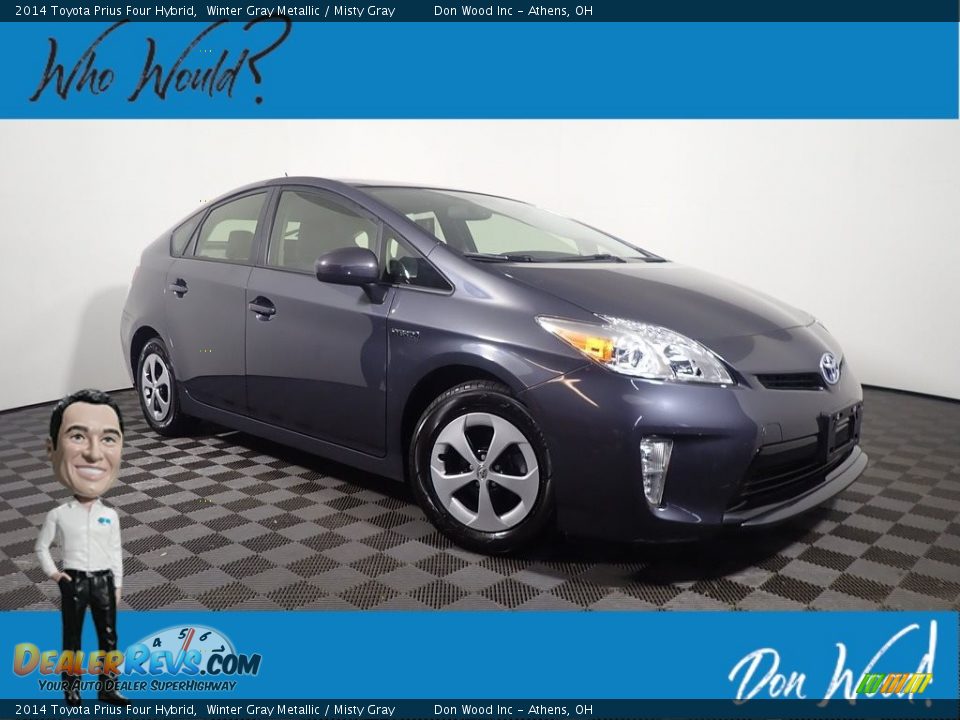 2014 Toyota Prius Four Hybrid Winter Gray Metallic / Misty Gray Photo #1