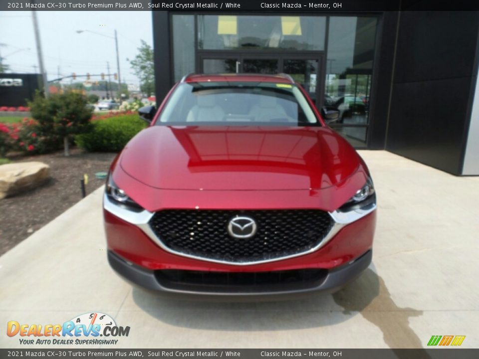 2021 Mazda CX-30 Turbo Premium Plus AWD Soul Red Crystal Metallic / White Photo #2