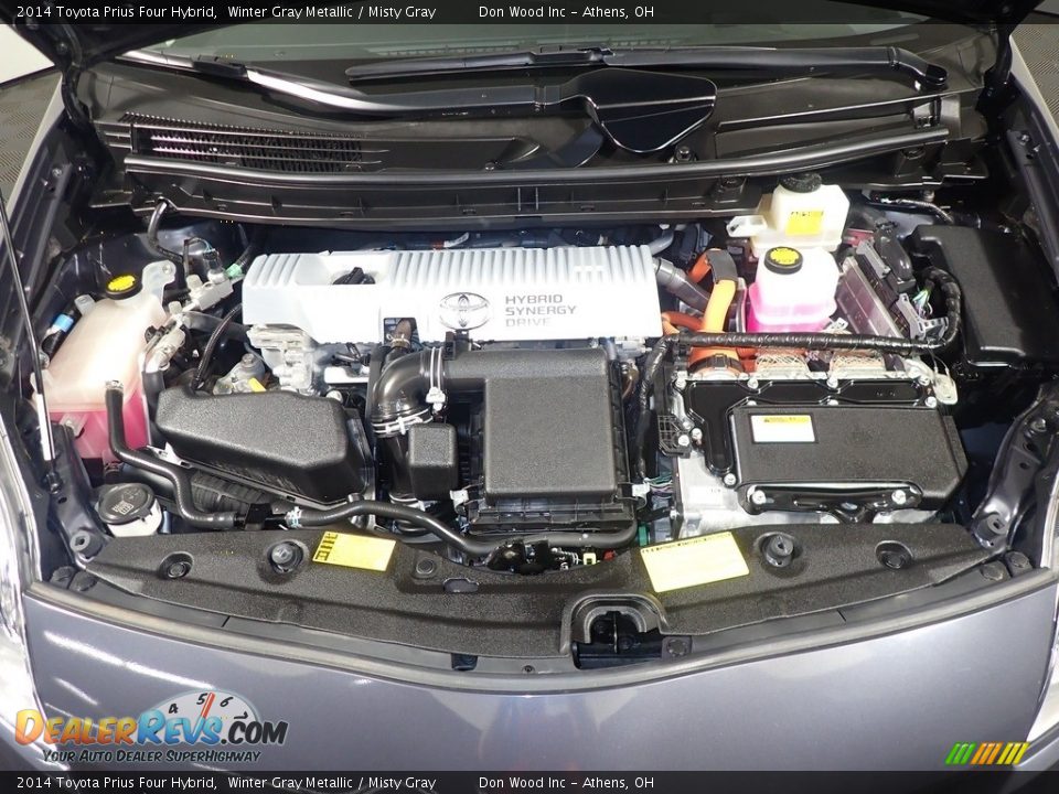 2014 Toyota Prius Four Hybrid Winter Gray Metallic / Misty Gray Photo #9