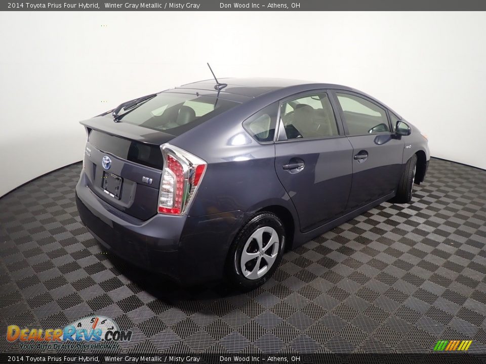 2014 Toyota Prius Four Hybrid Winter Gray Metallic / Misty Gray Photo #19