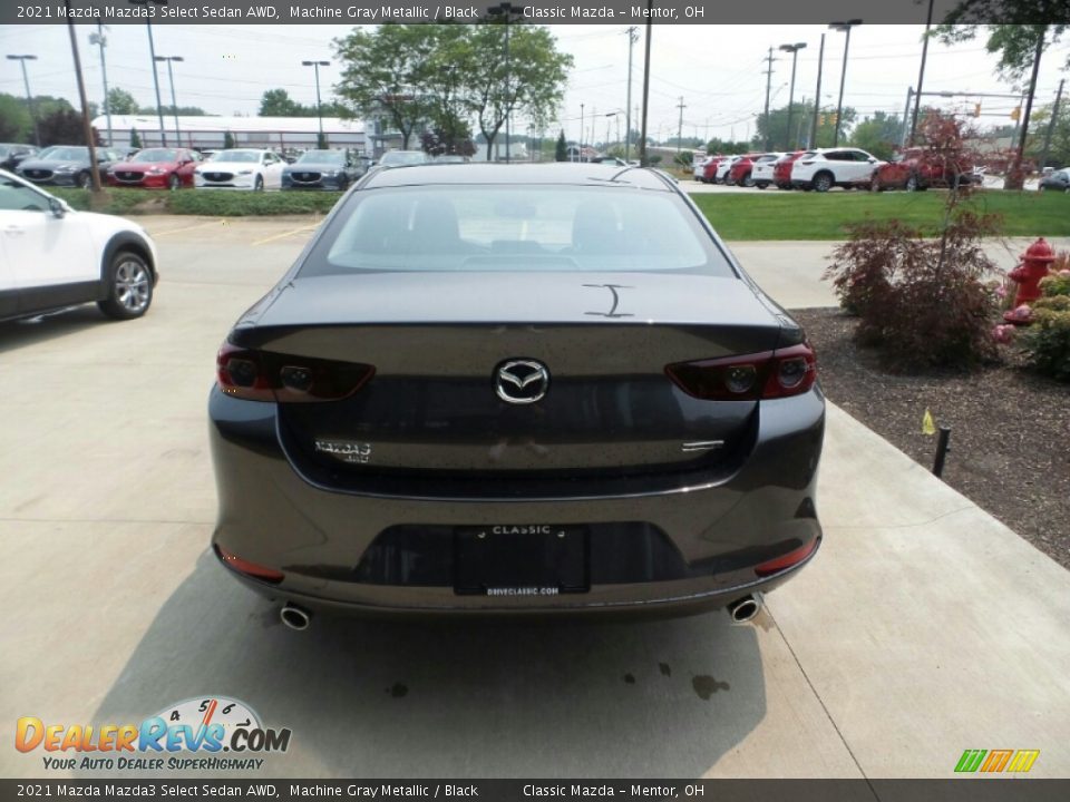2021 Mazda Mazda3 Select Sedan AWD Machine Gray Metallic / Black Photo #5