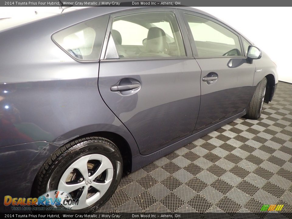 2014 Toyota Prius Four Hybrid Winter Gray Metallic / Misty Gray Photo #21