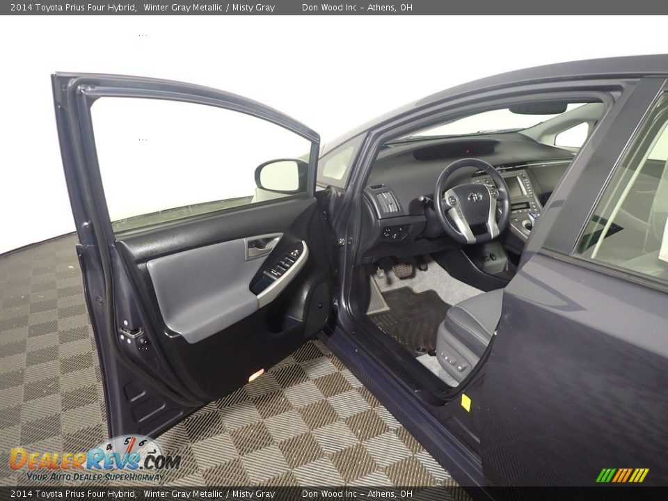 2014 Toyota Prius Four Hybrid Winter Gray Metallic / Misty Gray Photo #22