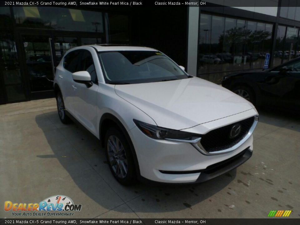 2021 Mazda CX-5 Grand Touring AWD Snowflake White Pearl Mica / Black Photo #1