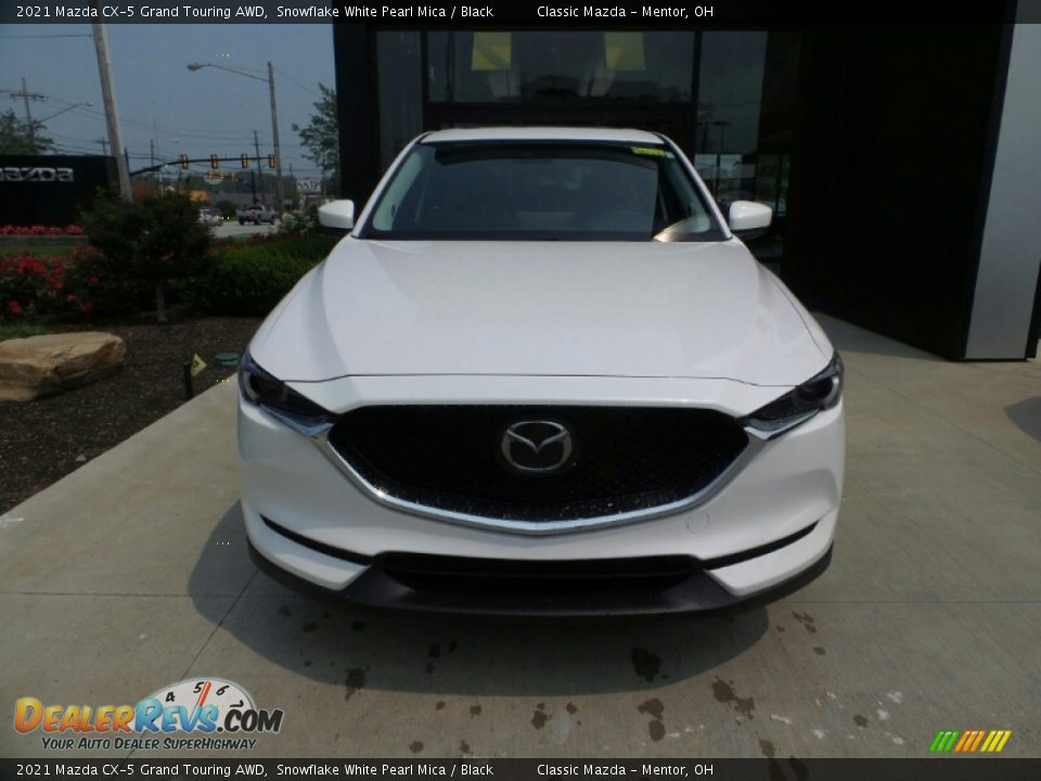 2021 Mazda CX-5 Grand Touring AWD Snowflake White Pearl Mica / Black Photo #2