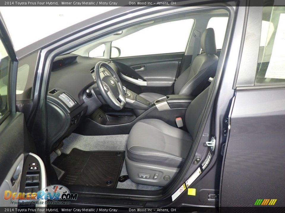 2014 Toyota Prius Four Hybrid Winter Gray Metallic / Misty Gray Photo #24