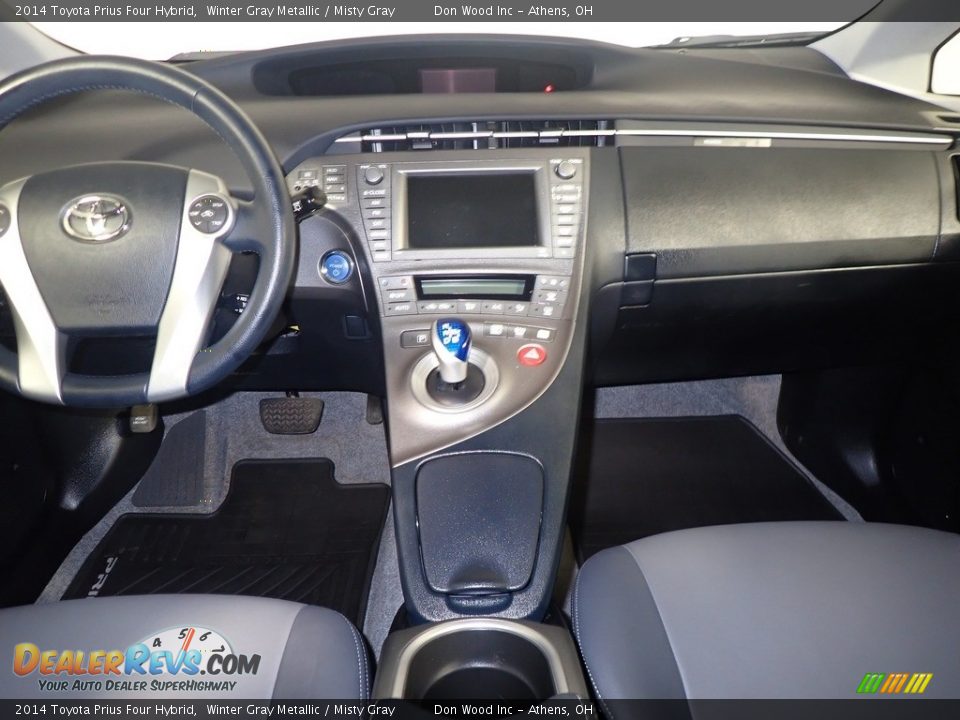 2014 Toyota Prius Four Hybrid Winter Gray Metallic / Misty Gray Photo #27