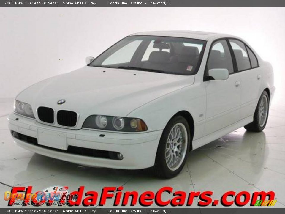 2001 BMW 5 Series 530i Sedan Alpine White / Grey Photo #1