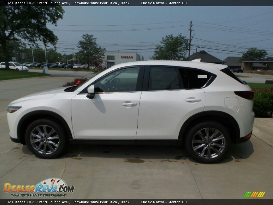 2021 Mazda CX-5 Grand Touring AWD Snowflake White Pearl Mica / Black Photo #6