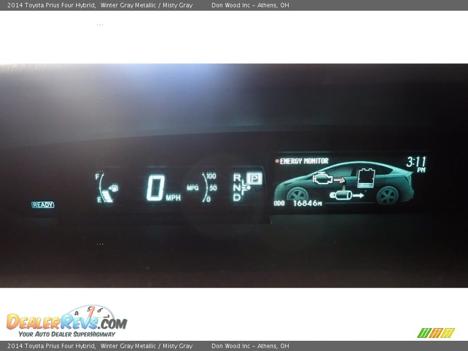 2014 Toyota Prius Four Hybrid Winter Gray Metallic / Misty Gray Photo #30