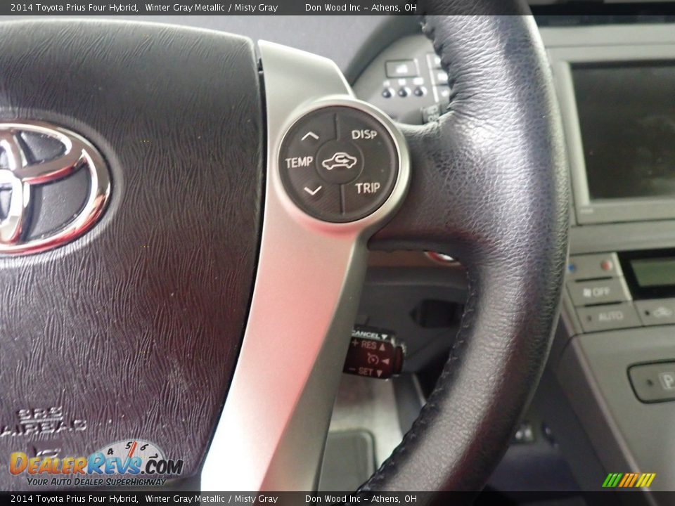 2014 Toyota Prius Four Hybrid Winter Gray Metallic / Misty Gray Photo #32