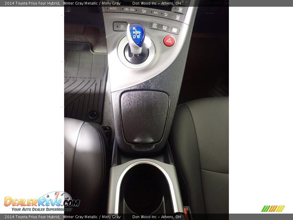 2014 Toyota Prius Four Hybrid Winter Gray Metallic / Misty Gray Photo #34