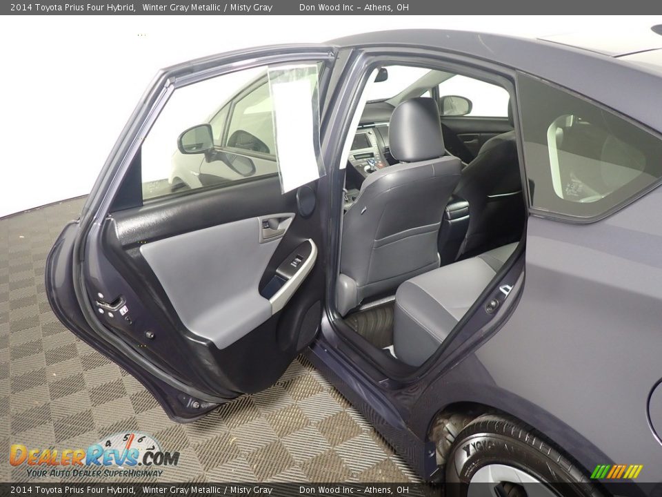 2014 Toyota Prius Four Hybrid Winter Gray Metallic / Misty Gray Photo #36