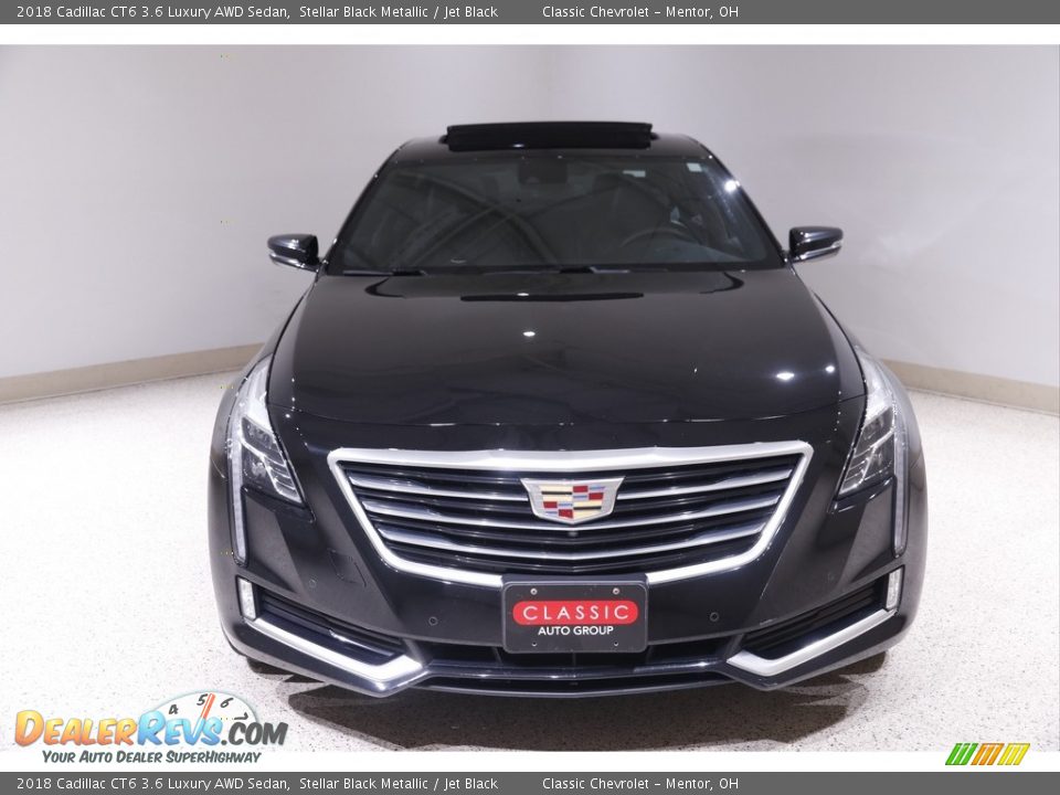 2018 Cadillac CT6 3.6 Luxury AWD Sedan Stellar Black Metallic / Jet Black Photo #2