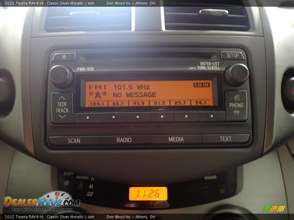 2012 Toyota RAV4 I4 Classic Silver Metallic / Ash Photo #25