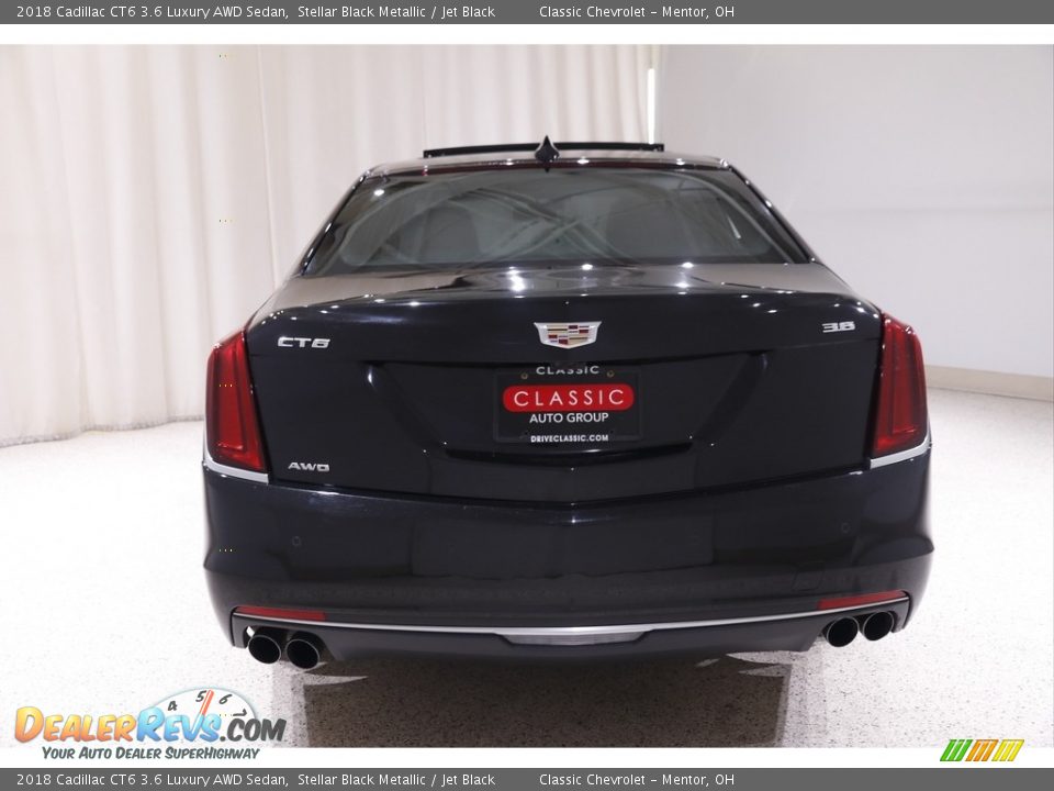 2018 Cadillac CT6 3.6 Luxury AWD Sedan Stellar Black Metallic / Jet Black Photo #19