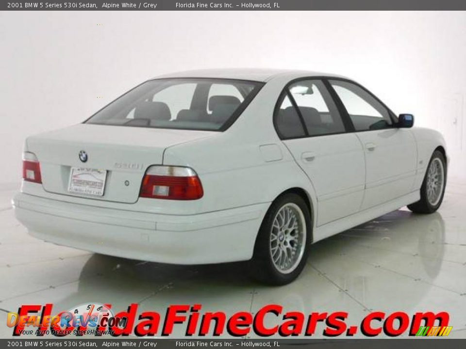 2001 BMW 5 Series 530i Sedan Alpine White / Grey Photo #2