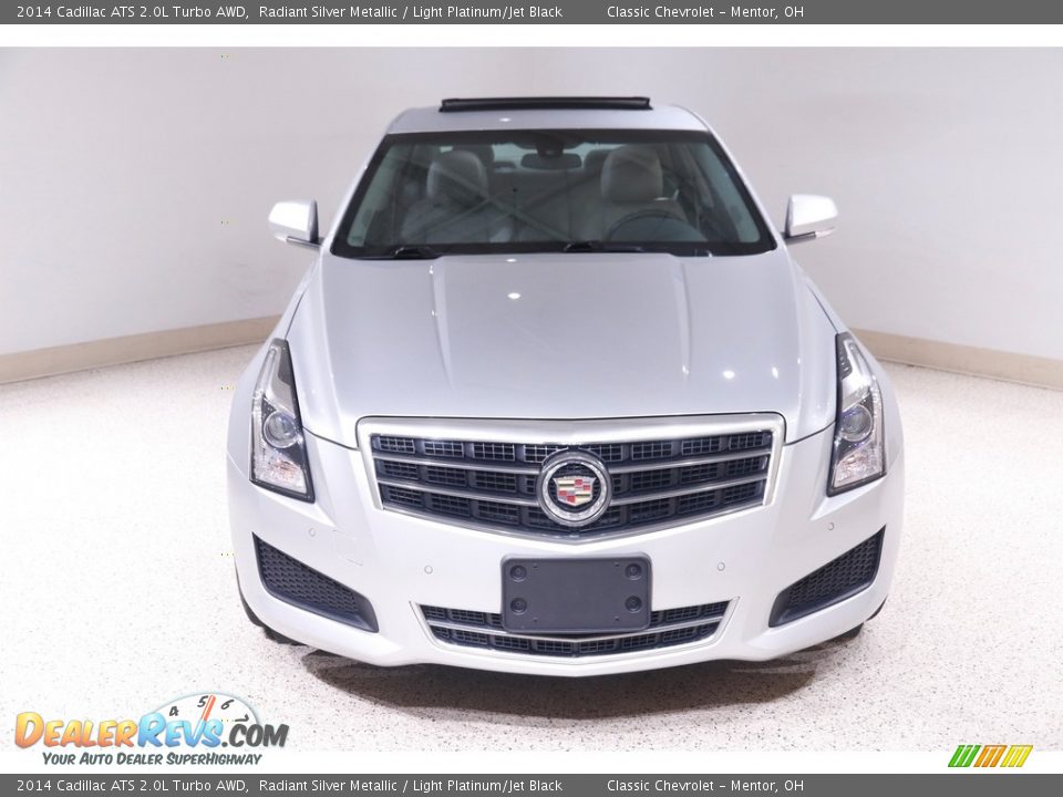 2014 Cadillac ATS 2.0L Turbo AWD Radiant Silver Metallic / Light Platinum/Jet Black Photo #2
