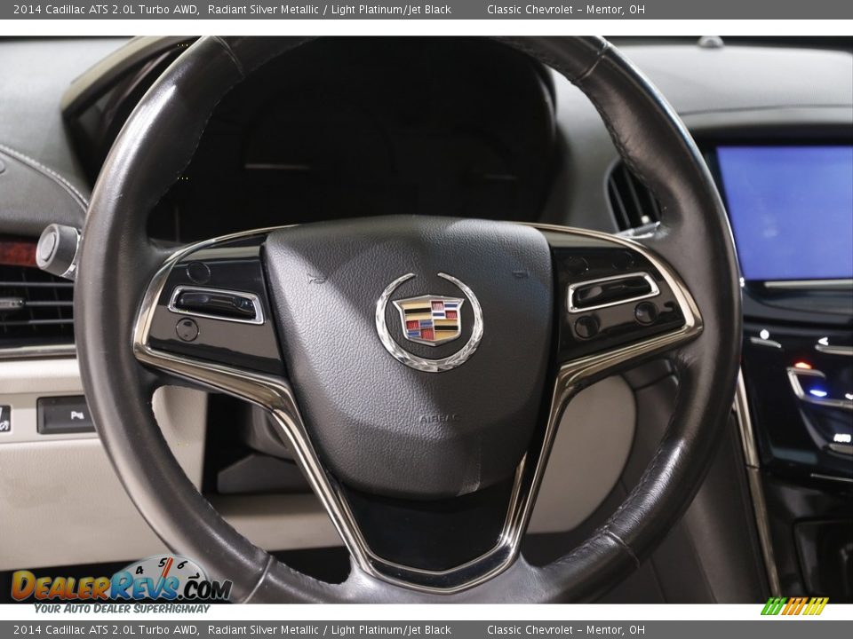 2014 Cadillac ATS 2.0L Turbo AWD Radiant Silver Metallic / Light Platinum/Jet Black Photo #7