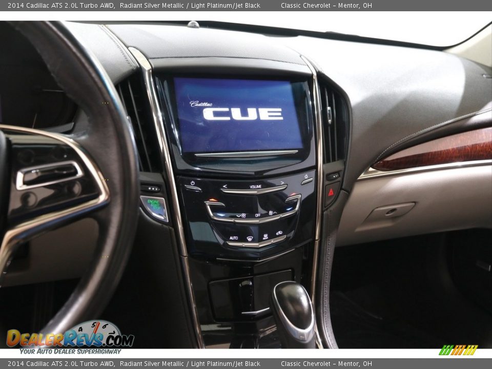 2014 Cadillac ATS 2.0L Turbo AWD Radiant Silver Metallic / Light Platinum/Jet Black Photo #9