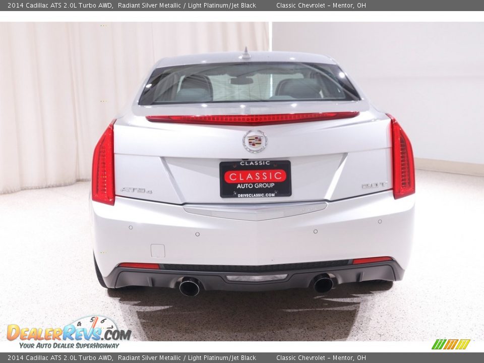 2014 Cadillac ATS 2.0L Turbo AWD Radiant Silver Metallic / Light Platinum/Jet Black Photo #17