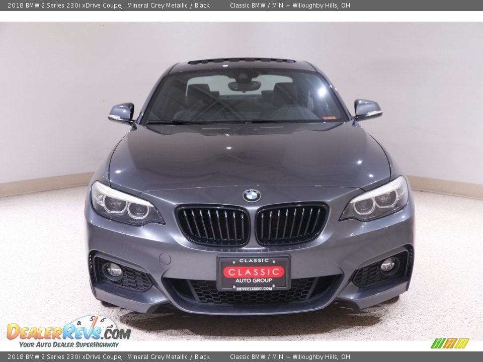 2018 BMW 2 Series 230i xDrive Coupe Mineral Grey Metallic / Black Photo #2