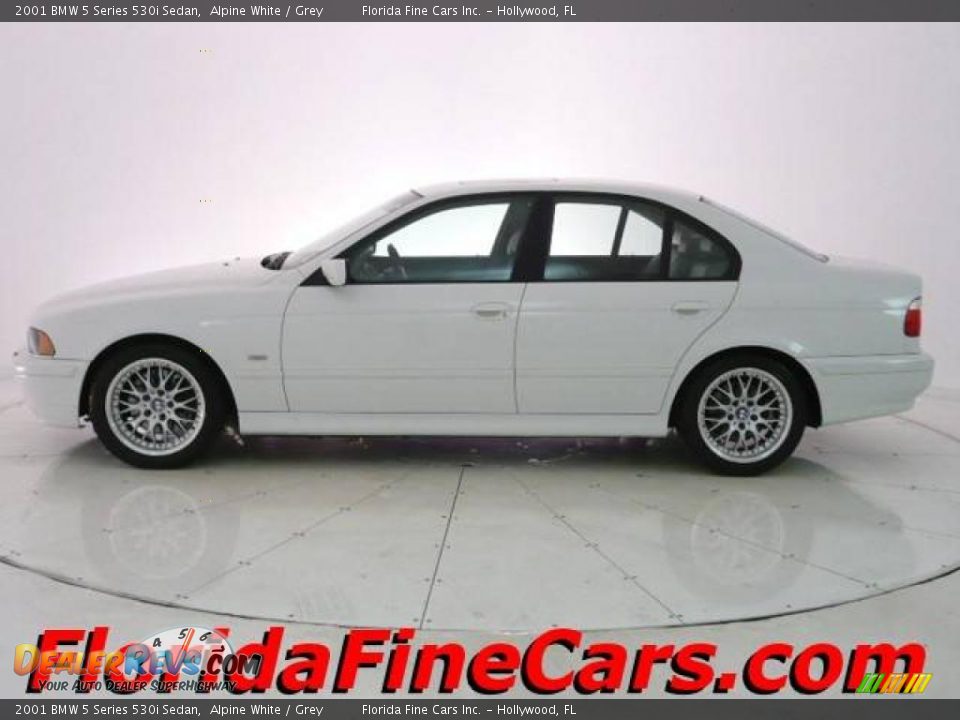 2001 BMW 5 Series 530i Sedan Alpine White / Grey Photo #3