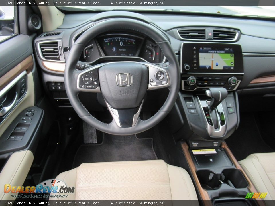 2020 Honda CR-V Touring Platinum White Pearl / Black Photo #15