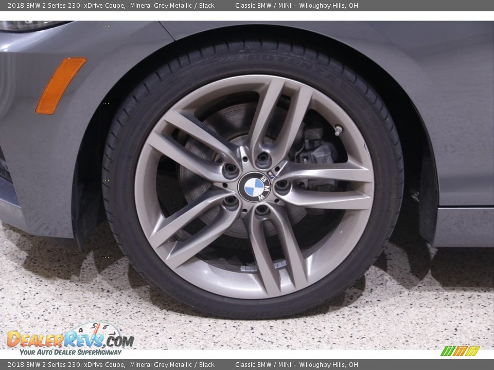 2018 BMW 2 Series 230i xDrive Coupe Mineral Grey Metallic / Black Photo #22