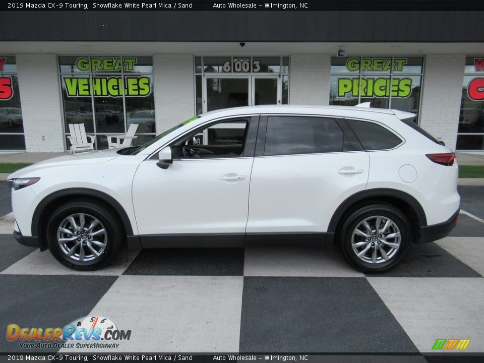 2019 Mazda CX-9 Touring Snowflake White Pearl Mica / Sand Photo #1