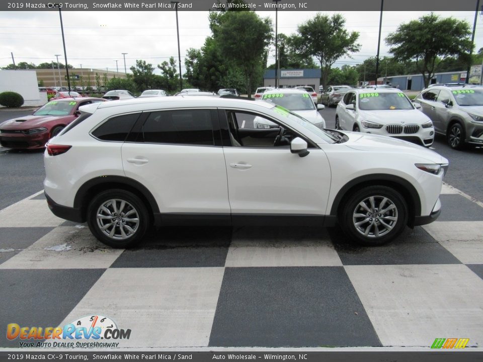 2019 Mazda CX-9 Touring Snowflake White Pearl Mica / Sand Photo #3
