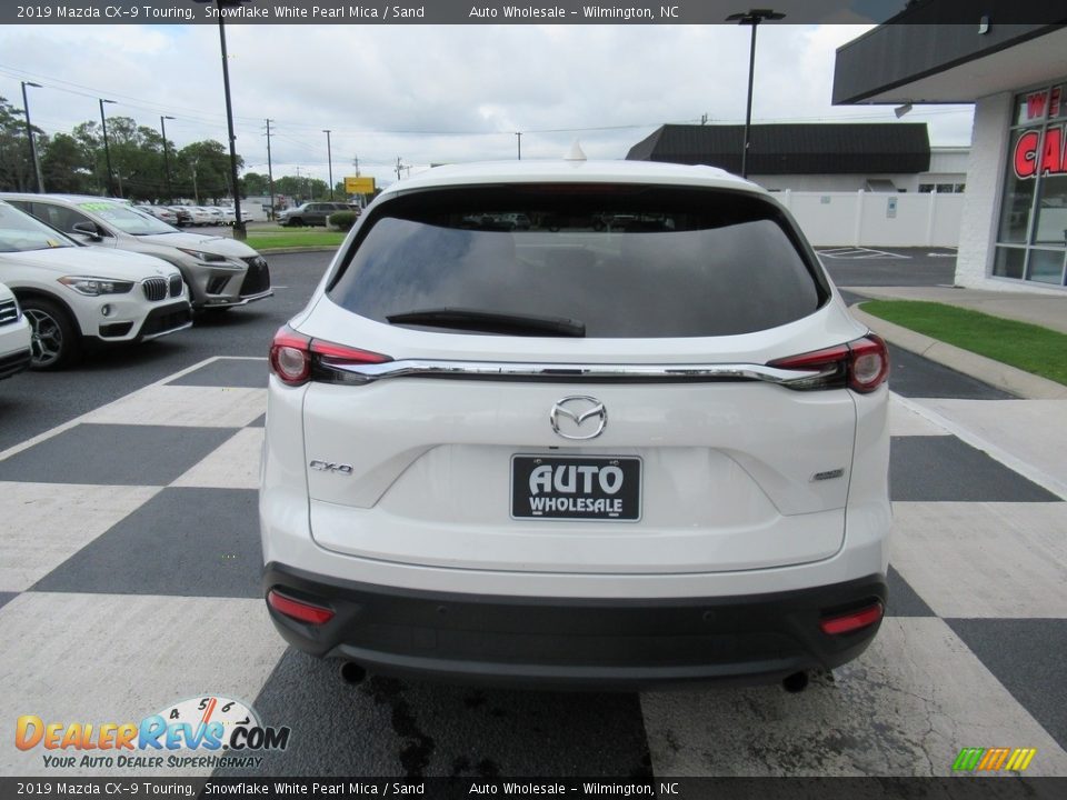 2019 Mazda CX-9 Touring Snowflake White Pearl Mica / Sand Photo #4