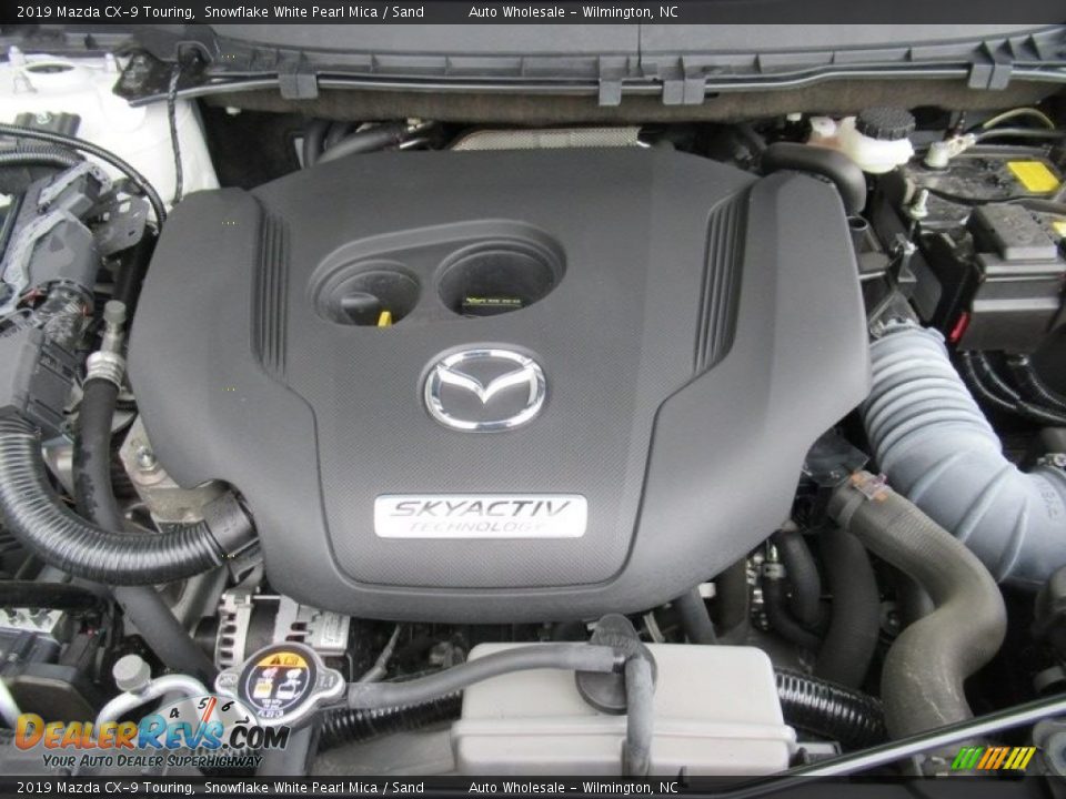 2019 Mazda CX-9 Touring Snowflake White Pearl Mica / Sand Photo #6