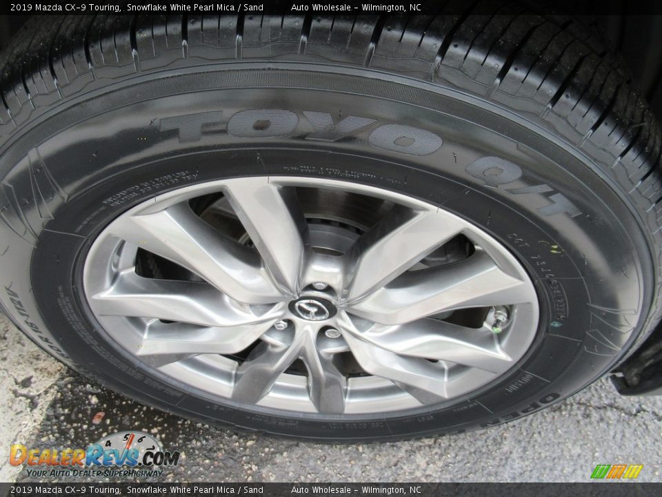 2019 Mazda CX-9 Touring Snowflake White Pearl Mica / Sand Photo #7